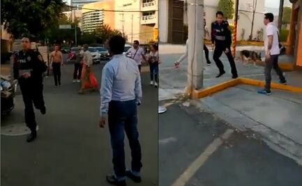 Golpean a policía en la alcaldía Benito Juárez