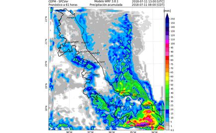 Veracruz espera lluvias y ambiente caluroso para las próximas 48 horas