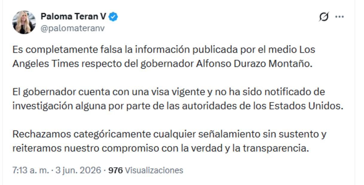 Pronunciación de Paola Terán. Foto: Captura de pantalla