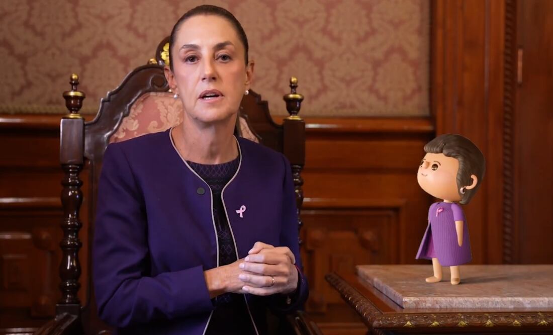 Claudia Sheinbaum brinda mensaje sobre cáncer de mama y el Modelo de Atención Universal para mujeres este 26 de octubre de 2025 / Captura de pantalla X @Claudiashein