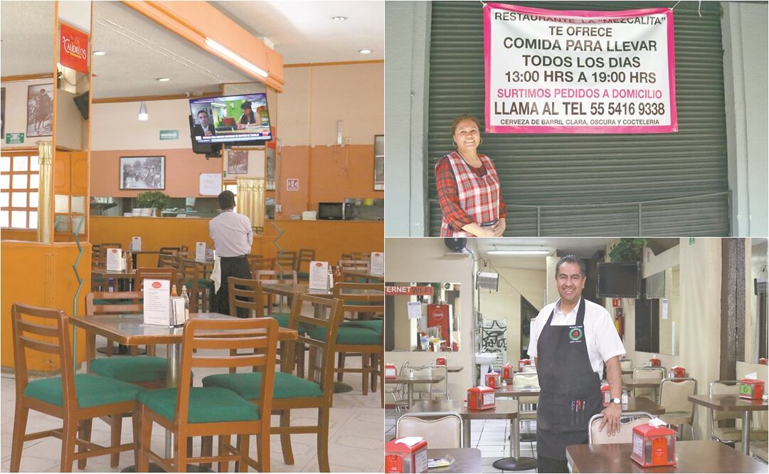 Restaurantes, bares y fondas sufren ya por la escasez de clientela causada por las medidas sanitarias para evitar la propagación del Covid-19. Algunos establecimientos han recurrido a hacer entregas a domicilio por medio de internet. Fotos: FERNANDA ROJAS