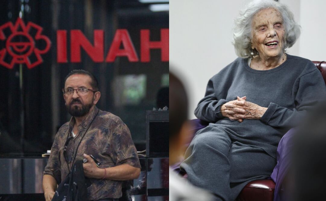 Fernando Cortés de Brasdefer, quien es investigador perteneciente al Centro del Instituto Nacional de Antropología e Historia (INAH) Quintana Roo y la escritora  Elena Poniatowska. Fotos: Francísco Rodríguez y Berenice Fregoso/EL UNIVERSAL.