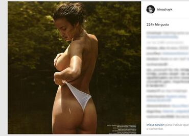 Irina Shayk posa topless y semidesnuda