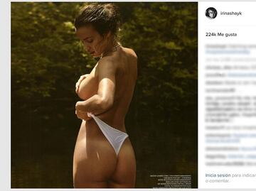 Irina Shayk posa topless y semidesnuda