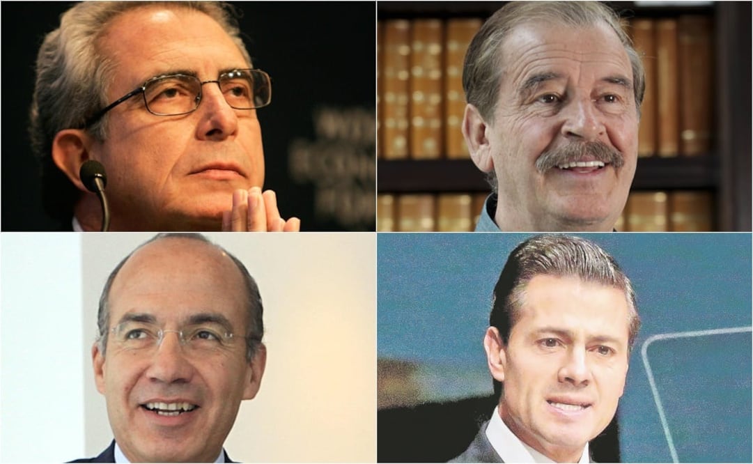 Ernesto Zedillo Ponce, Vicente Fox, Felipe Calderón y Enrique Peña Nieto (FOTO: ARCHIVO EL UNIVERSAL)