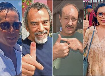 Famosos cumplen y ejercen su voto