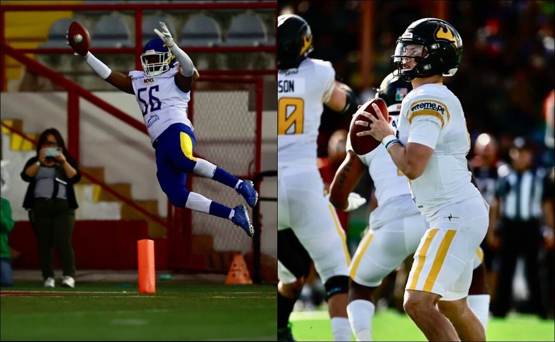 Anthony Patrick de los Reyes de Jalisco y Shelton Eppler de los Fundidores de Monterrey. FOTO: ESPECIAL