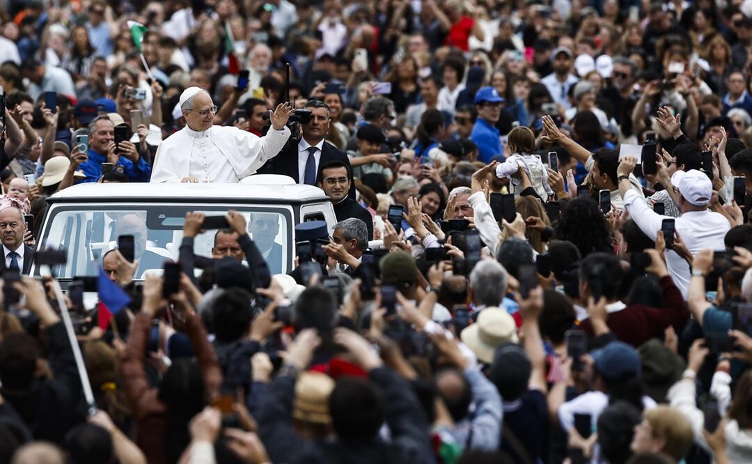 En su primera audiencia general, el papa León XIV pidió la entrada de una ayuda humanitaria más consecuente en la devastada Franja de Gaza, bombardeada y sometida por el ejército israelí. Foto: EFE
