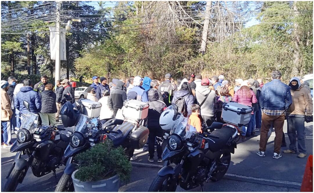 Habitantes del pueblo de San Bartolo Ameyalco se encuentran aun en dialogo con representantes de del Sistema de Aguas de la Ciudad de México. Foto: Especial