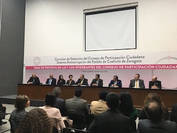 Toma protesta Consejo Ciudadano de Sistema Anticorrupción en Coahuila