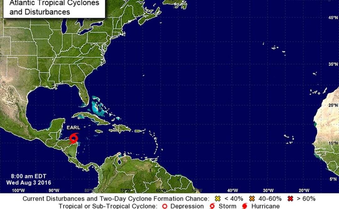 "Earl" se convertirá en huracán antes de llegar a Belice