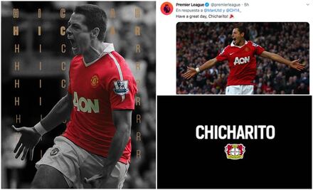 Grandes de Europa felicitan a 'Chicharito' Hernández