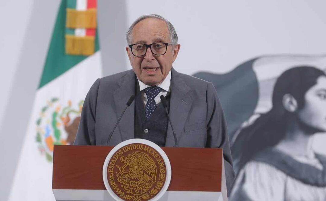 El secretario de Salud, David Kershenobich, durante la mañanera de este 15 de julio del 2025. Foto: Gabriel Pano / EL UNIVERSAL.