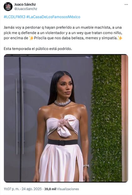 Memes de la cuarta noche de eliminación en La Casa de los Famosos 3. Foto: X