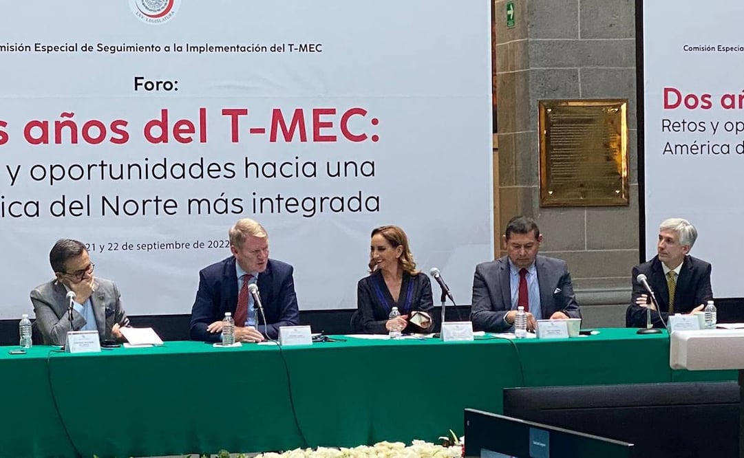 Foro T-MEC. Foto: Tomada de Twitter @ruizmassieu