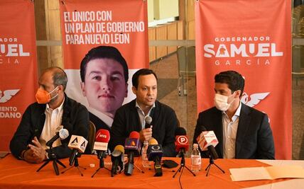 Movimiento Ciudadano da su respaldo total a Samuel García en Nuevo León