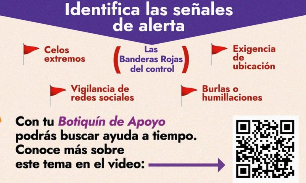 La Fundación Naná y Mexicanos Primero exponen una serie de "banderas rojas" que evidencian violencia en el noviazgo. Foto: Mexicanos Primero