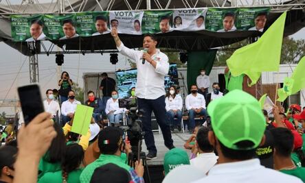 Presidente del Senado pide voto útil de Morena para Ricardo Gallardo en SLP