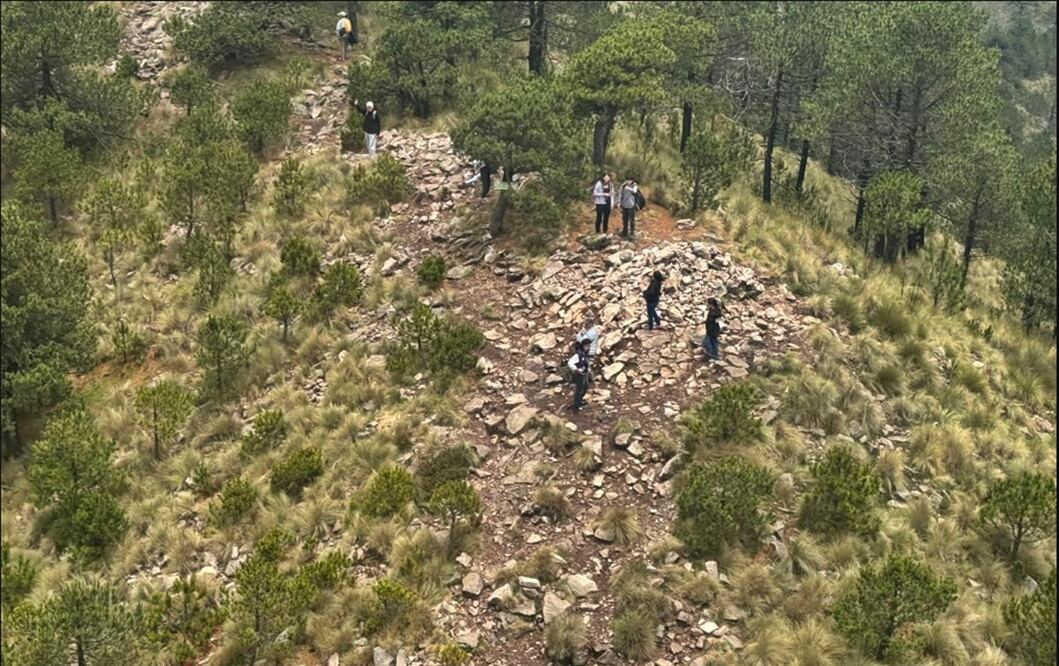 Autoridades capitalinas desplegaron un fuerte operativo en toda la zona boscosa del Ajusco para buscar a Ana Ameli, la joven universitaria de 19 años, quién subió al Pico del Águila en la Ciudad de México. Foto: especial