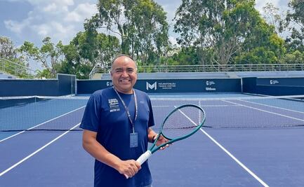 Alfredo Olivares agradece ser encordador profesional; cuenta con 15 años de historias en el tenis