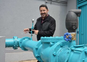 Inaugura Batres pozo rehabilitado en Xochimilco