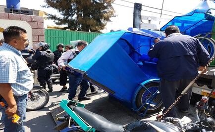 Remiten a corralones a 39 mototaxis durante operativo en Xochimilco