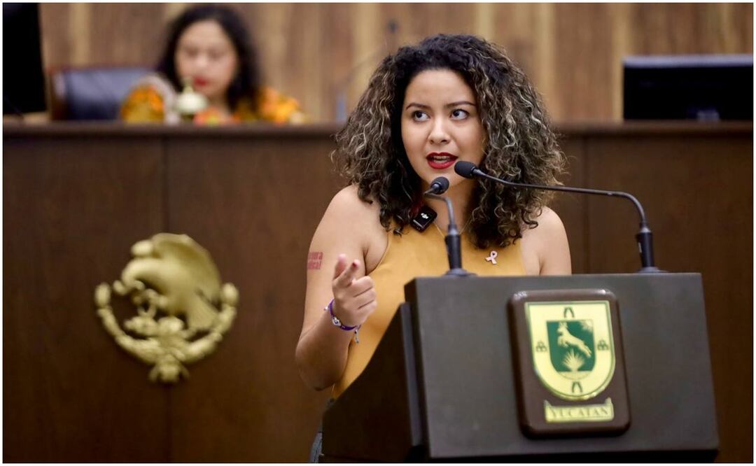 La diputada de MC en Yucatán, Larissa Acosta, pidió investigar qué falló en el rescate de pescadores en alta mar (12/10/2024). Foto Especial