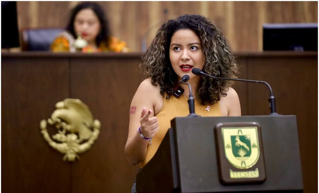 La diputada de MC en Yucatán, Larissa Acosta, pidió investigar qué falló en el rescate de pescadores en alta mar (12/10/2024). Foto Especial