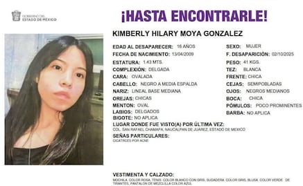 Vinculan a proceso a imputados por  desaparición Kimberly Moya en el Edomex