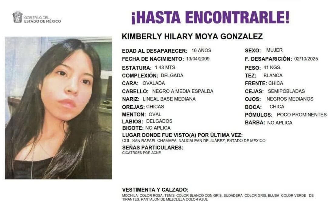 Auto de vinculación a proceso a los imputados por la desaparición del caso de Kimberly
Foto: Especial.