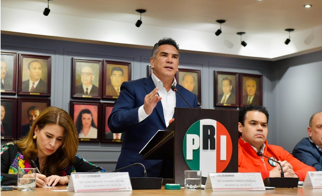 El presidente nacional del PRI, Alejandro Moreno Cárdenas, hizo un llamado a los priistas a cerrar filas para ganar la Presidencia de la República y la mayoría en el Congreso de la Unión. Foto: especial