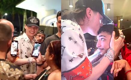 VIDEO: Peso Pluma conoce a fan en Miami y lo recibe con un gesto conmovedor
