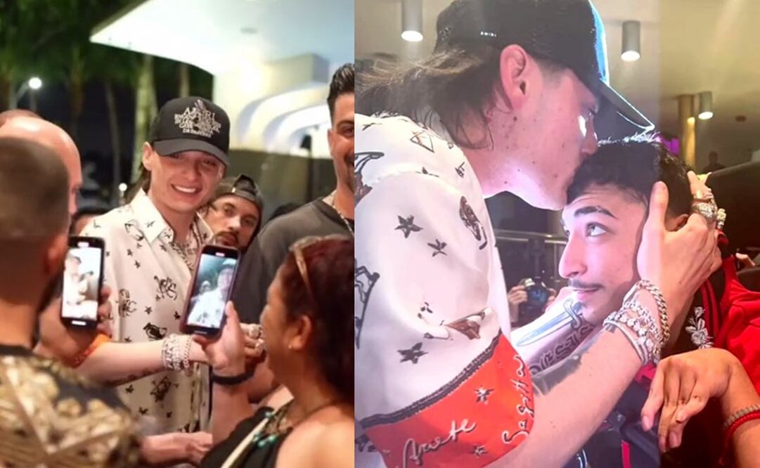 Peso Pluma se viralizó en internet tras conocer a su fan. Foto: TikTok @elguerobelikin