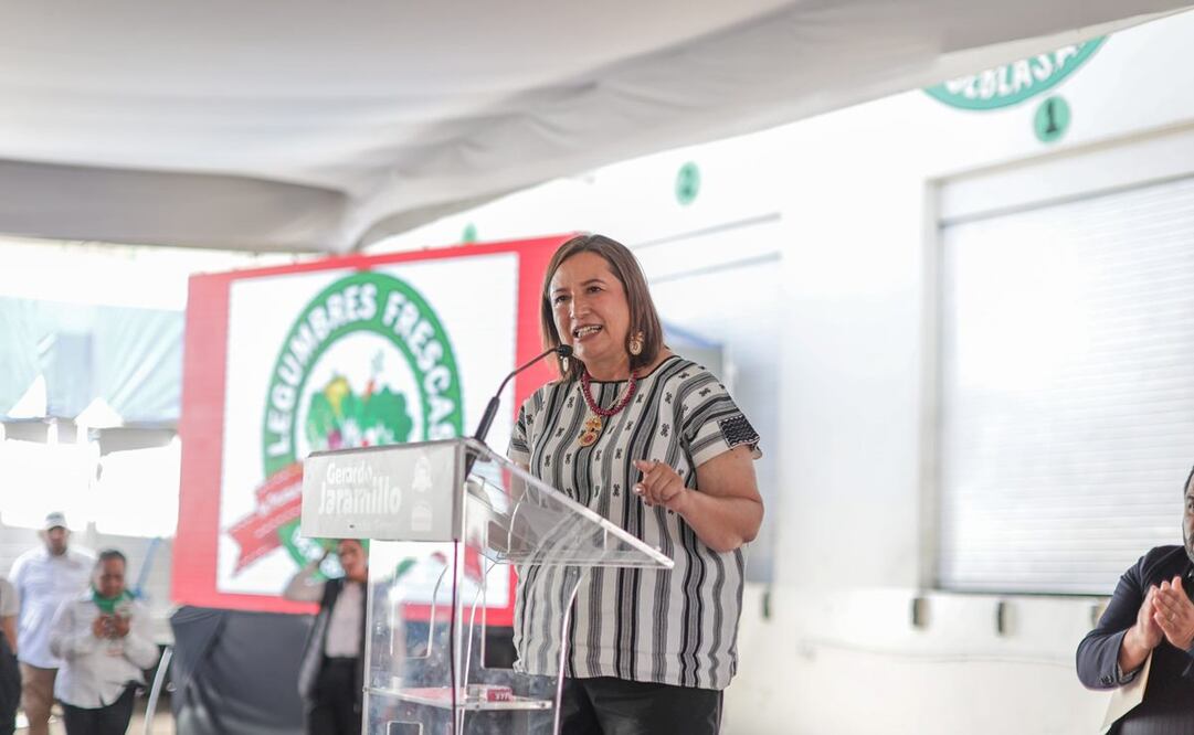 Aspirante a la presidencia, Xóchitl Gálvez en Tecamachalco, Puebla. Foto: X @XochitlGalvez