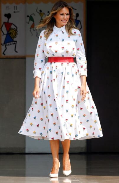 Estos son los increíbles atuendos de Melania Trump en la India
