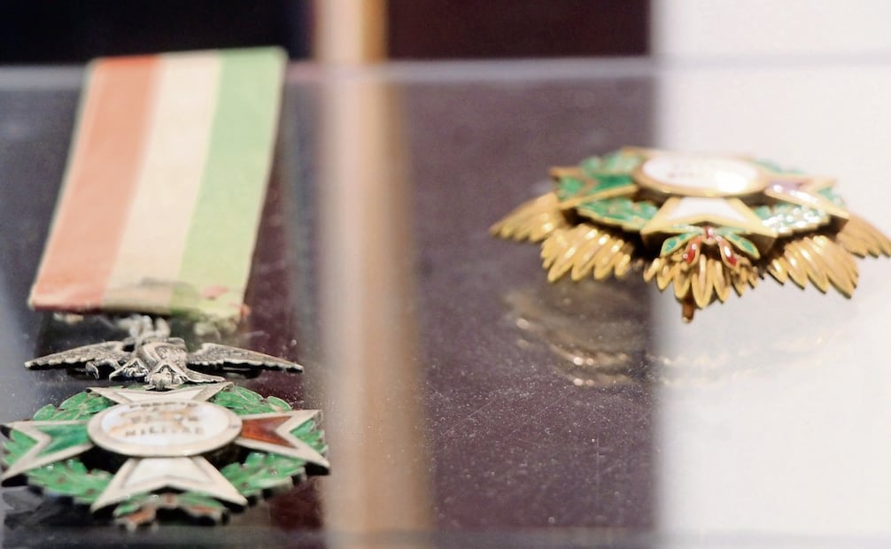 También se pueden observar las
medallas al valor militar. Foto: Omar Contreras