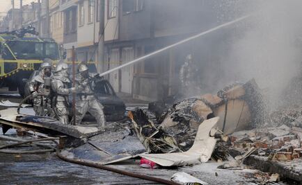 Se desploma avioneta en Bogotá; mueren 5