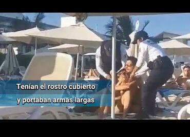 Detienen y esposan a turistas en playa concesionada de Riviera Maya