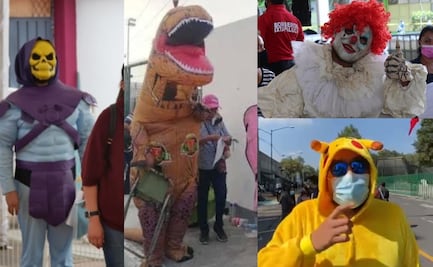 Pikachu, Skeletor y Pennywise, algunos de los disfraces presentes en la vacunación contra Covid-19 