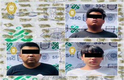 Llevaban más de 20 robos a Oxxos y policías los detienen vendiendo marihuana en Tláhuac