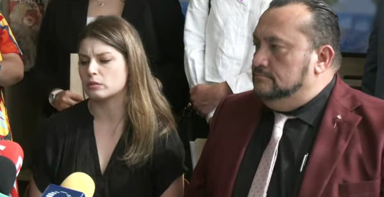 Romina Mircoli en la lectura de testamento de su madre, Dulce (QEPD).
Foto: Imagen TV