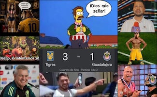 Tigres ruge primero en la Ida de Cuartos de Final y los MEMES sepultaron a las Chivas