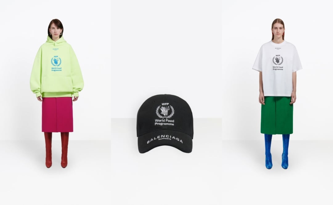 Balenciaga se une con las Naciones Unidas para combatir el hambre. Foto: Cortesía