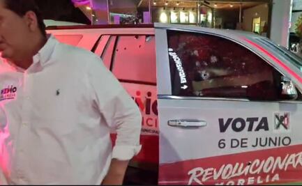 Atacan a tiros camioneta donde viajaba candidato del PRI a la alcaldía de Morelia