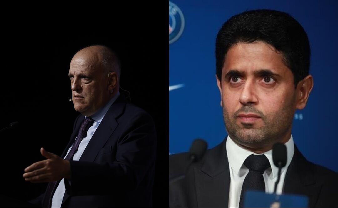 Javier Tebas y Nasser Al Khelaifi - FOTO: Especial