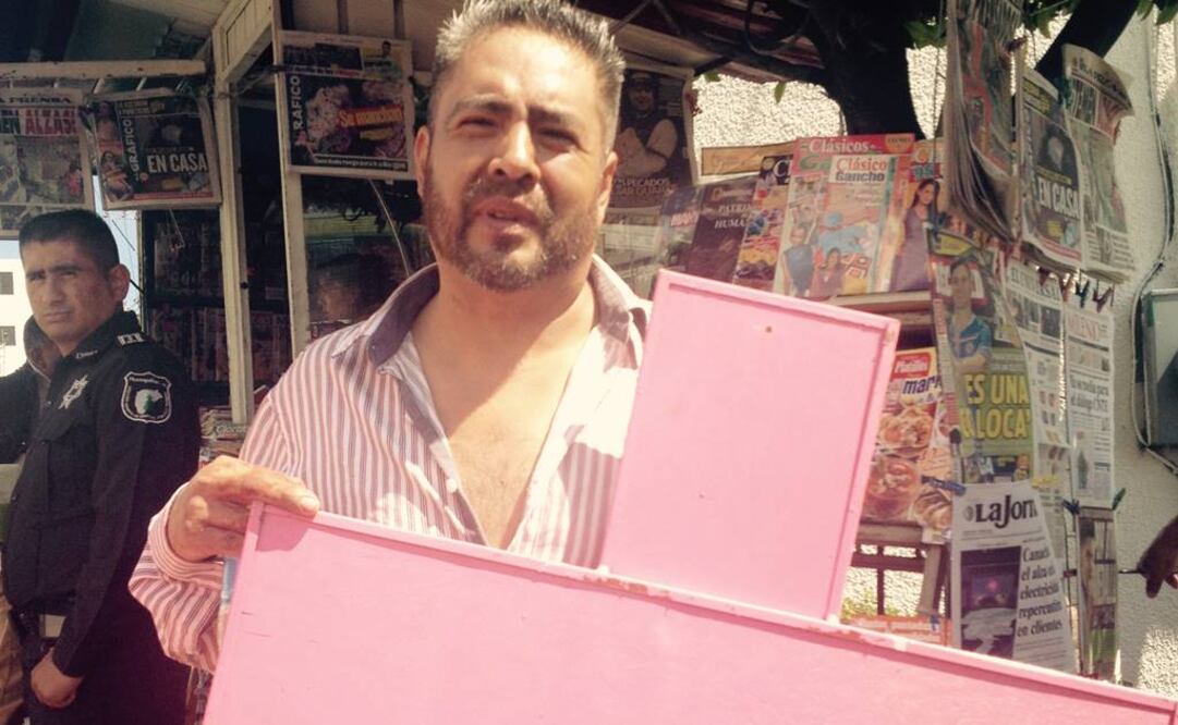 Juan Pedro Barbosa Garcia de Asociación por el Bienestar Ciudadano (ABC) señaló incremento de violencia hacia las mujeres en Huixquilucan. Foto Rebeca Jiménez 