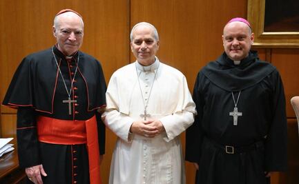 Cardenal Aguiar se reúne con el Papa León XIV en el Vaticano; reitera invitación para que visite México