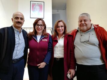 Nahlé y Ahued se registran al Senado por Morena en Veracruz