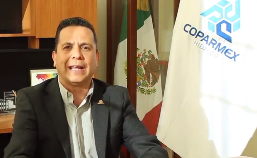 Foto: Tomada de video. Twitter: @PdteCoparmexHgo