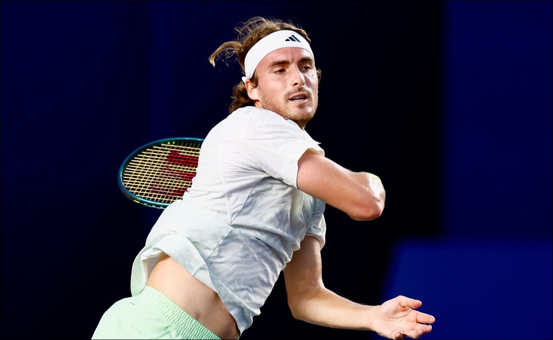 Stefanos Tsitsipas empieza con paso firme en el Abierto de Los Cabos - Foto: MEXTENIS